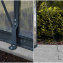 Serre de jardin en alu et polycarbonate 11,8m² Glory Premium – Palram