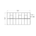 Serre de jardin en alu et polycarbonate 11,8m² Glory Premium – Palram