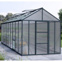 Serre de jardin en alu et polycarbonate 14,7m² Glory Premium – Palram