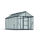 Serre de jardin en alu et polycarbonate 14,7m² Glory Premium – Palram