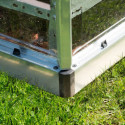 Serre adossée en alu et polycarbonate 3,05m² Silver Hybrid - Palram