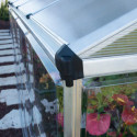 Serre adossée en alu et polycarbonate 3,05m² Silver Hybrid - Palram