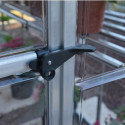 Serre adossée en alu et polycarbonate 3,05m² Silver Hybrid - Palram