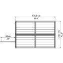 Abri de jardin en polycarbonate 1,93m² Skylight Deco - Palram