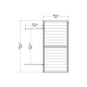 Abri de jardin en polycarbonate 1,55m² Skylight Deco - Palram