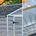 Abri de jardin en polycarbonate 1,55m² Skylight Deco - Palram