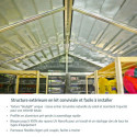 Abri de jardin en polycarbonate 2,65m² Skylight Deco - Palram