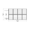 Abri de jardin en polycarbonate 5,28m² Skylight Deco - Palram