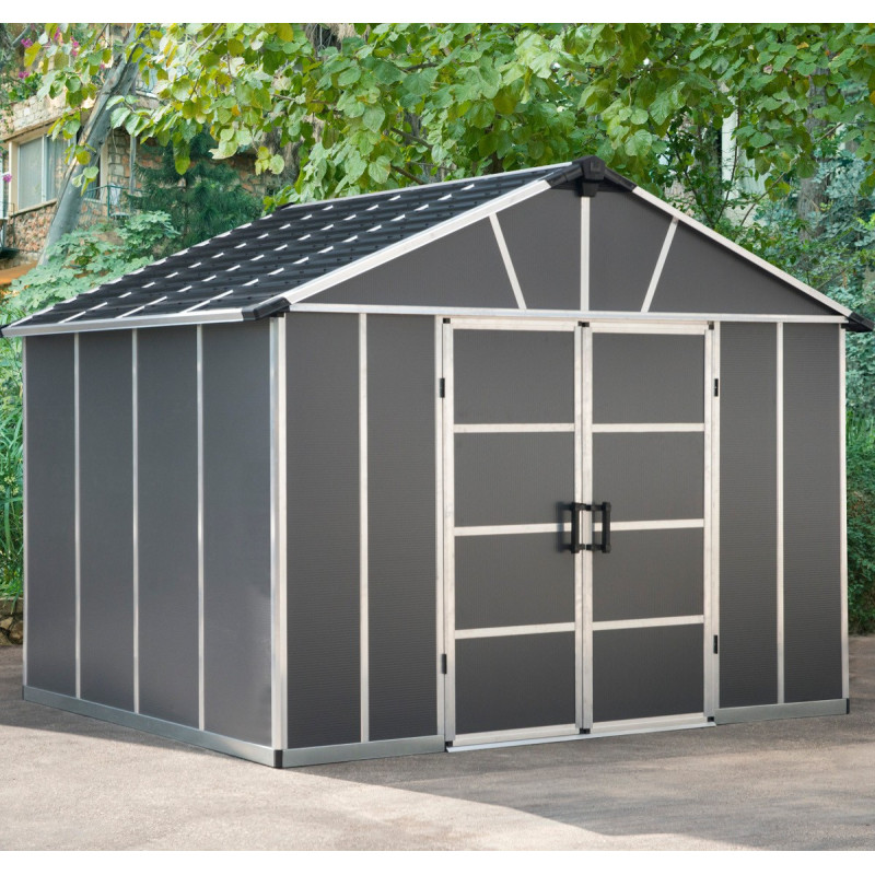 Abri de jardin en polycarbonate 7,9m² sans plancher YUKON - Palram