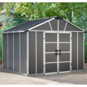 Abri de jardin en polycarbonate 7,9m² avec plancher YUKON - Palram