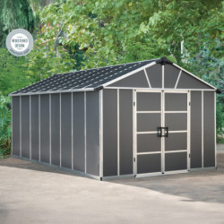 Abri de jardin en polycarbonate 17,2m² sans plancher YUKON - Palram