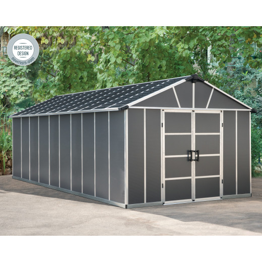 Abri de jardin en polycarbonate 21,3m² sans plancher YUKON - Palram