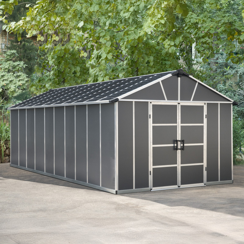 Abri de jardin en polycarbonate 21,3m² avec plancher YUKON - Palram