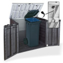 Coffre de jardin multifonctions toit plat en résine 1200L Keter NOIR