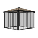 Pergola fermée en aluminium et polycarbonate Ledro 3000 - Canopia