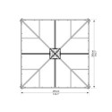 Pergola fermée en aluminium et polycarbonate Ledro 3000 - Canopia