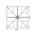Pergola fermée en aluminium et polycarbonate Ledro 3600 - Canopia