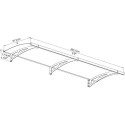 Auvent marquise transparent AQUILA™ 2050 - Palram