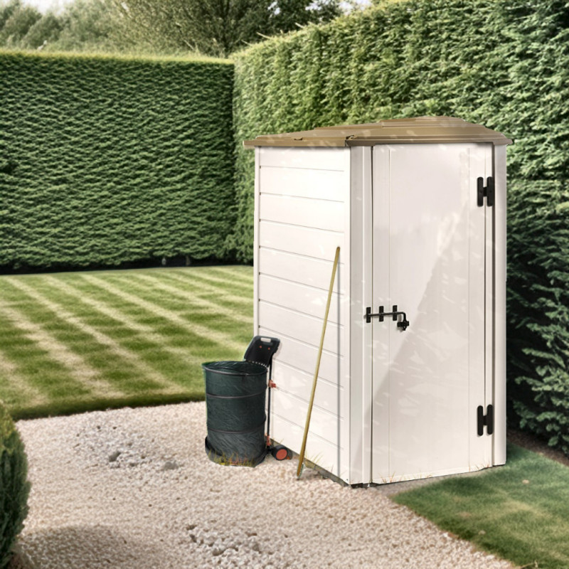 Abri en PVC 1,16m² Evo Tuscany 100.1 monopente réversible – Garofalo