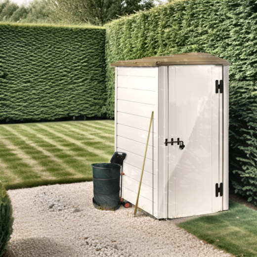 Abri en PVC 1,16m² Evo Tuscany 100.1 monopente réversible – Garofalo