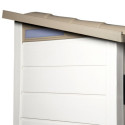 Abri 1,32m² en PVC avec plancher Evo Tuscany 100 monopente – Garofalo
