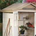 Abri de jardin en PVC 1,97m² avec plancher Evo Tuscany 120 – Garofalo