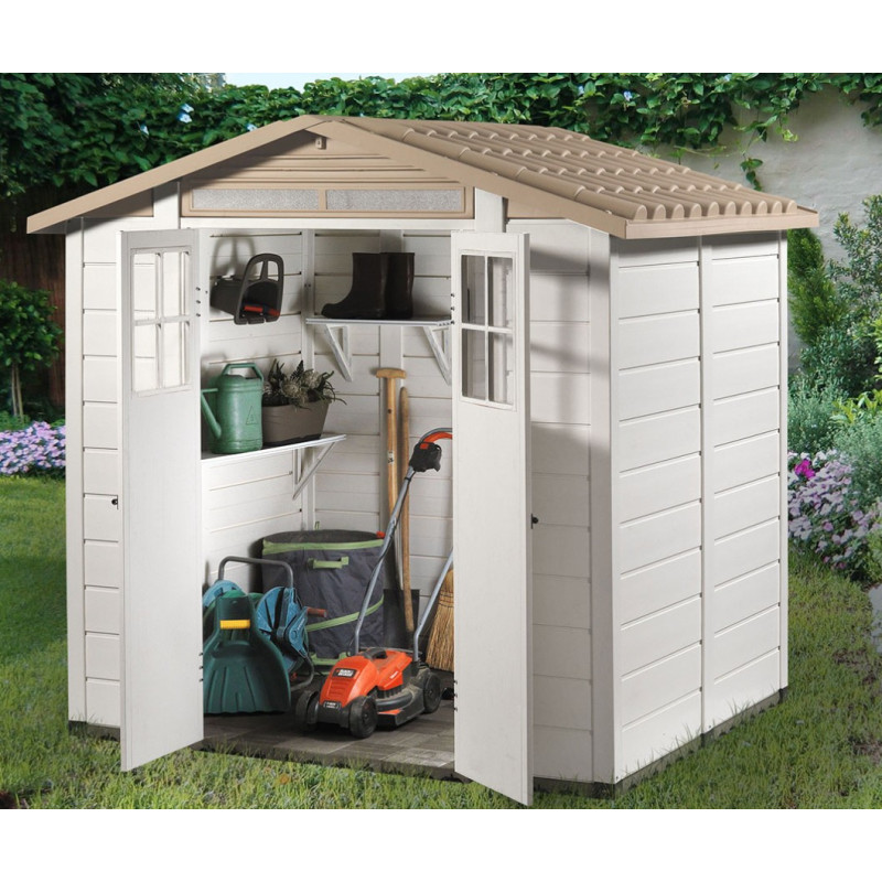 Abri de jardin en PVC 3,98m² avec plancher Evo Tuscany 200 – Garofalo