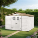 Abri de jardin en PVC 6,85m² avec plancher Evo Tuscany 280 – Garofalo