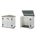 Coffre de jardin en résine avec plancher 1100L BOX EVO 100 – Garofalo