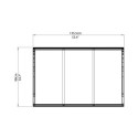 Auvent marquise en polycarbonate 2 mm VENUS™ 1350 – Palram