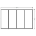 Auvent marquise en polycarbonate 3 mm Bordeaux™ 2230 – Palram