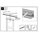 Auvent marquise en polycarbonate 3 mm Bordeaux™ 2230 – Palram