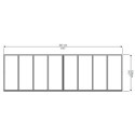 Auvent marquise en polycarbonate 3 mm Bordeaux™ 4460 – Palram