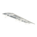 Auvent marquise en polycarbonate 3 mm Bordeaux™ 4460 – Palram