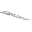 Auvent marquise en polycarbonate 3 mm Bordeaux™ 6690 – Palram