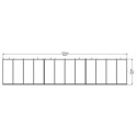 Auvent marquise en polycarbonate 3 mm Bordeaux™ 6690 – Palram