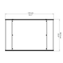 Auvent marquise en polycarbonate 6 mm Lyra™ 1350 – Palram