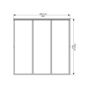 Auvent marquise en acrylique transparent Vega™ 2000 – Palram