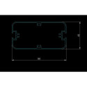 Toit de terrasse ajustable en aluminium laqué blanc 3,75x2,55m X-METAL