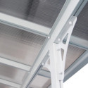 Toit de terrasse ajustable en aluminium laqué blanc 3,75x2,55m X-METAL