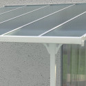 Toit de terrasse ajustable en aluminium laqué blanc 3,05x3,14m X-METAL