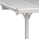 Toit de terrasse ajustable en aluminium laqué blanc 3,05x3,14m X-METAL