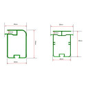Toit de terrasse ajustable en aluminium laqué blanc 3,05x4,36m X-METAL