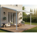 Toit de terrasse ajustable en aluminium laqué blanc 3,05x4,36m X-METAL