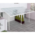 Toit de terrasse ajustable en aluminium laqué blanc 3,05x5,57m X-METAL