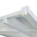 Toit de terrasse ajustable en aluminium laqué blanc 3,05x5,57m X-METAL