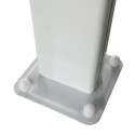 Toit de terrasse ajustable en aluminium laqué blanc 3,05x5,57m X-METAL