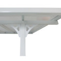 Toit de terrasse ajustable en aluminium laqué blanc 3,05x5,57m X-METAL