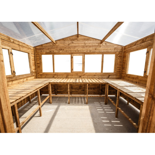 Etagères pour serre en bois 12m² Gardy Shelter