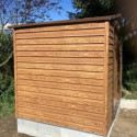 Abri de jardin en métal aspect bois 4,6m² + kit d'ancrage - X-METAL